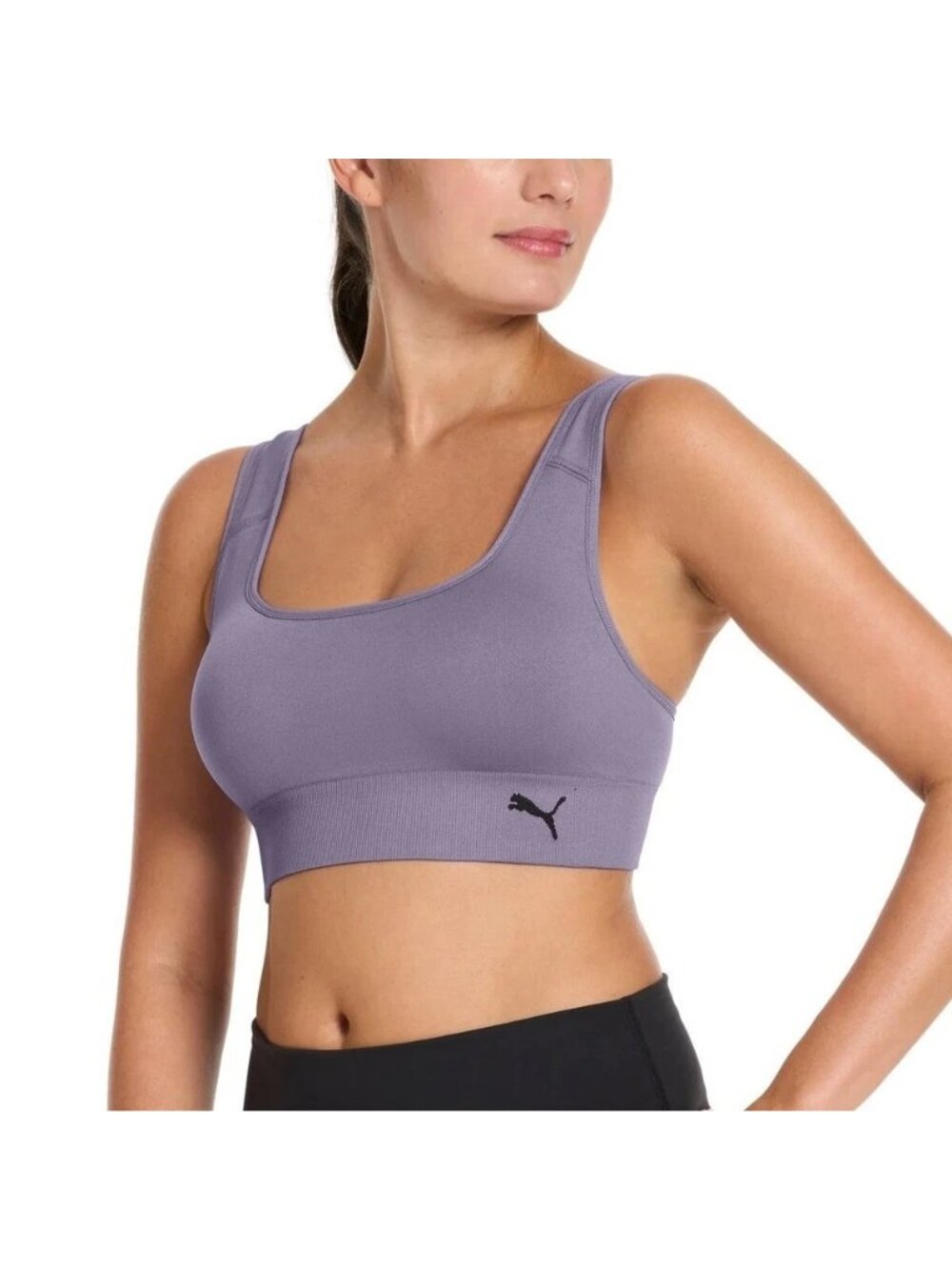 NWT Puma Women’s M DryCell 2-Pack Seamless Sports Bra White & Lavender